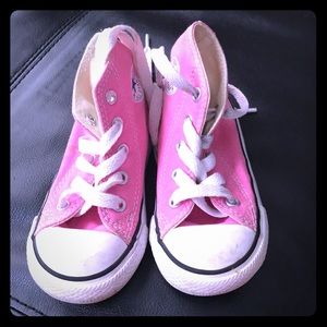 Pink toddler converse